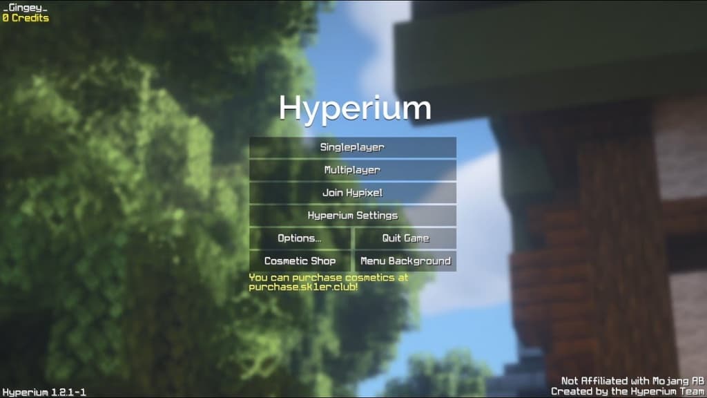 The main menu (about the 300th iteration of it)