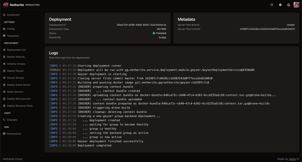 Admin Panel - Deployment